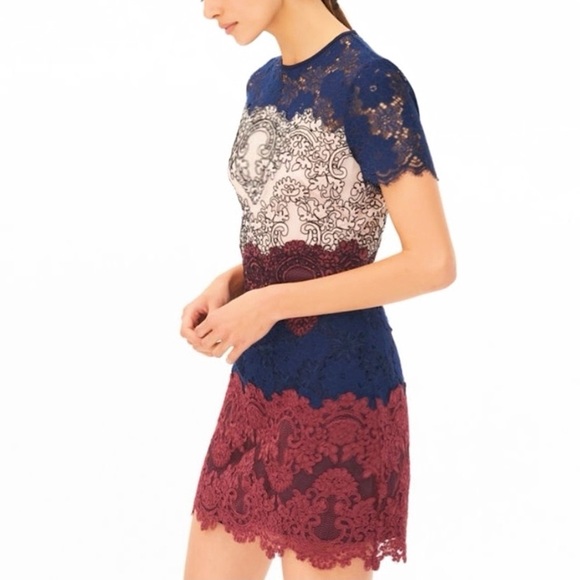 SOLD - Sandro Cocktail Lace Mini Dress - Picture 1 of 3